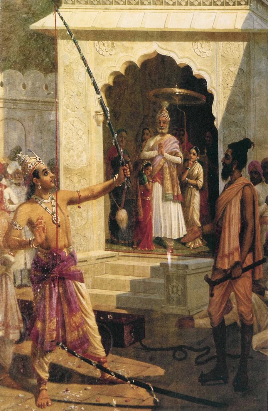 राजा रवि वर्मा — श्रीराम धनुष भंग